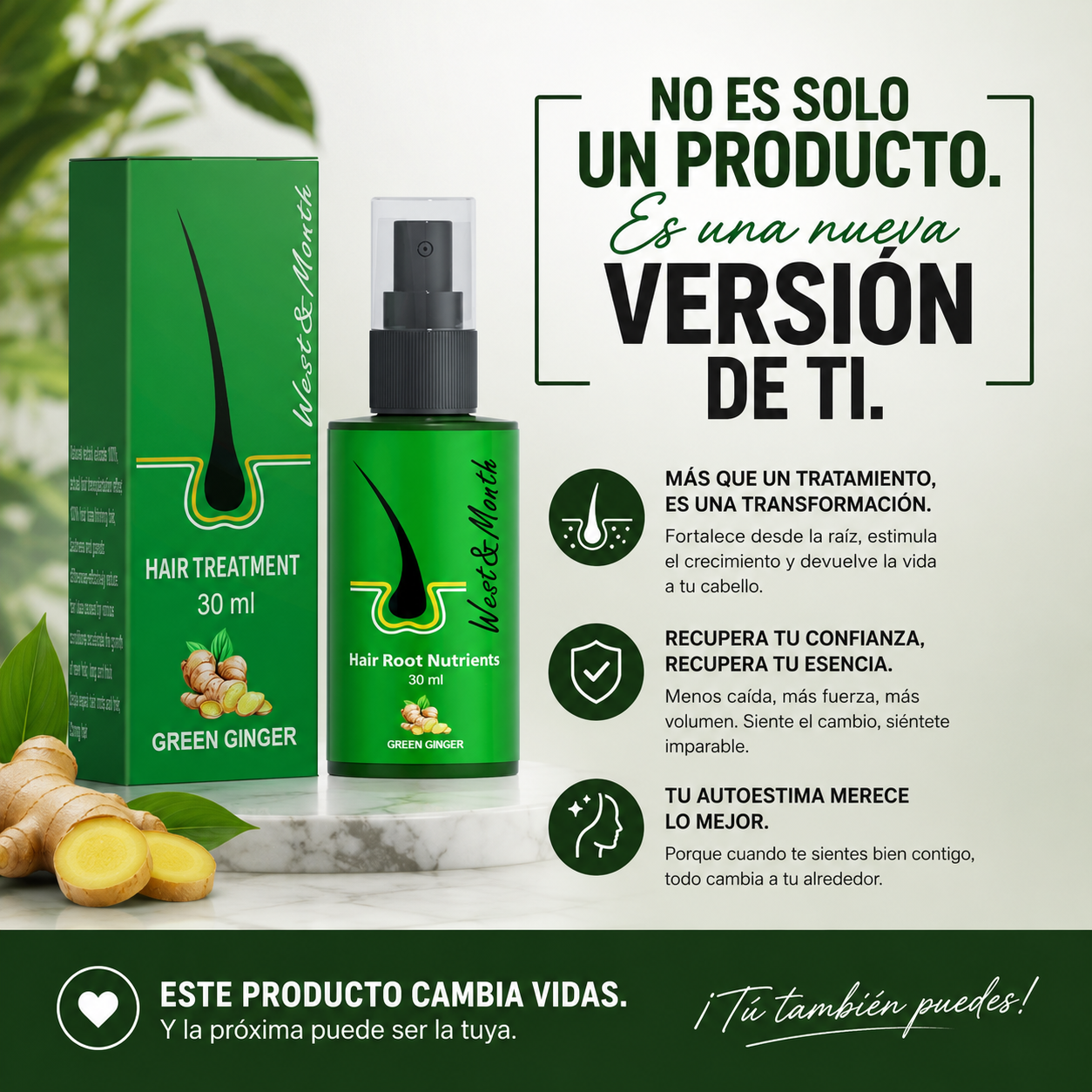 SPRAY DE CRECIMIENTO DEL CABELLO INTENSIVO