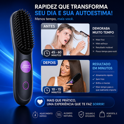 Cepillo Alisador Portátil 2 em 1 | LissGo