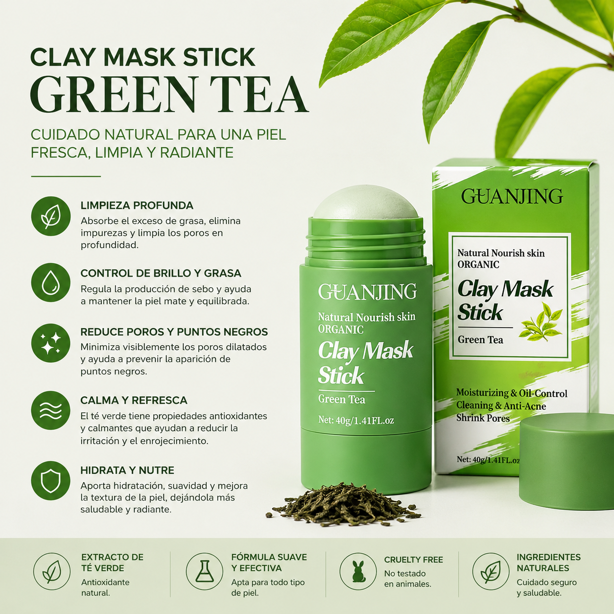 Mascarilla de té verde