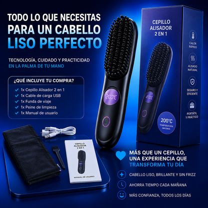 Cepillo Alisador Portátil 2 em 1 | LissGo