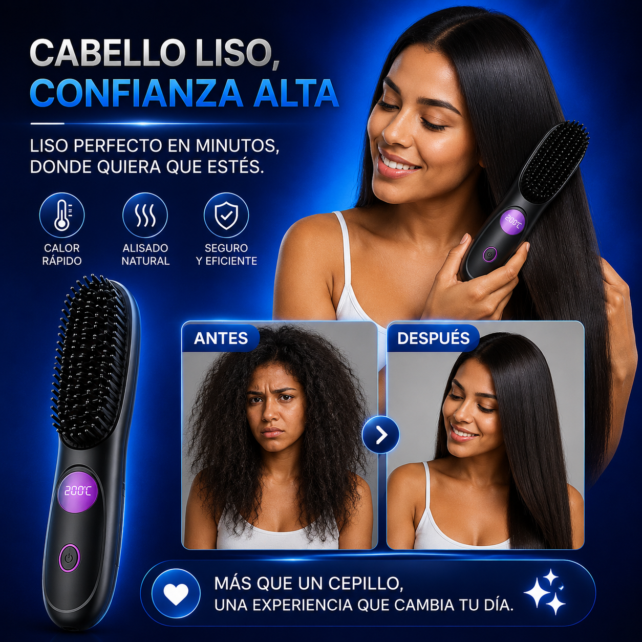 Cepillo Alisador Portátil 2 em 1 | LissGo